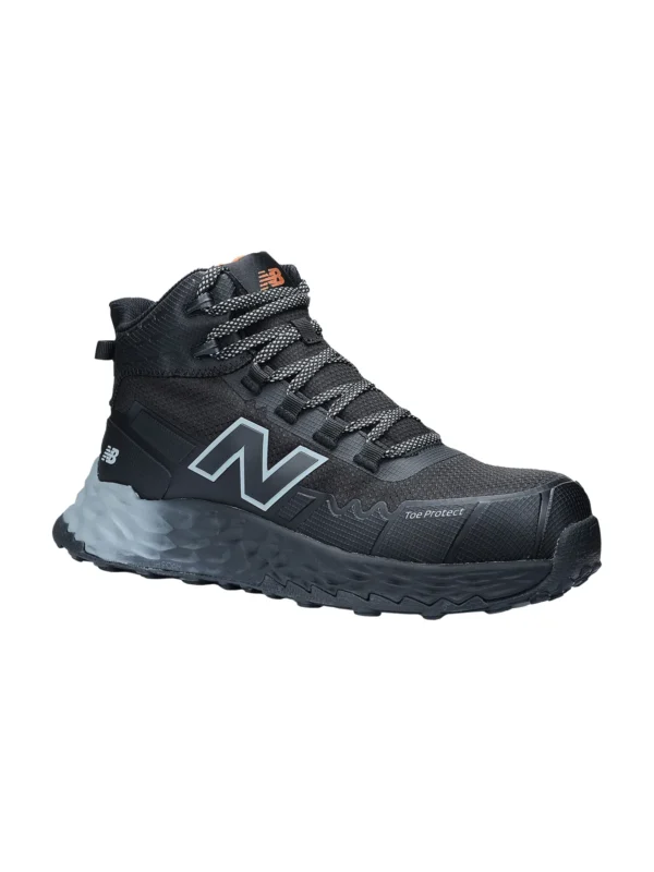Damskie buty robocze trzewiki New Balance Cremorne Mid Womens S3L HRO FO SC SR ESD, czarno-szare #Premium