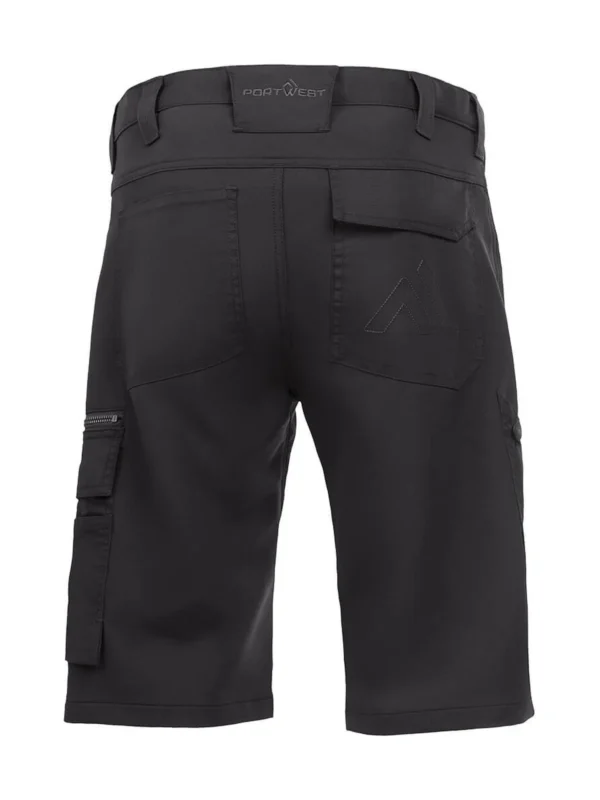 Elastyczne szorty robocze DX4 czarne stretch wiele kieszeni Portwest DX420