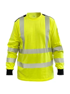 Koszulka antystatyczna odblaskowa BoSafety MULTISAFE III kat. Hi-vis Klasa 3 żółta