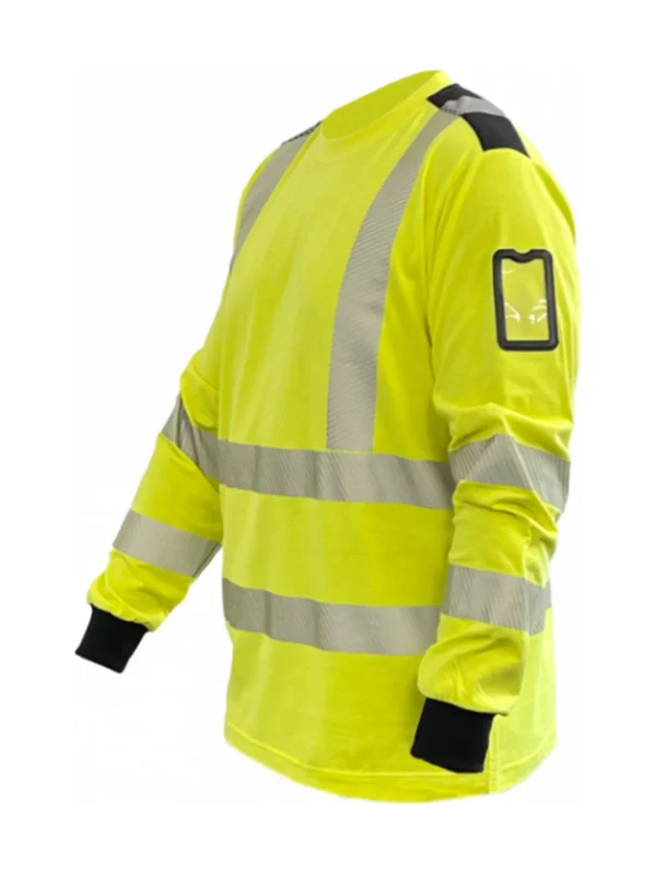 Koszulka antystatyczna odblaskowa BoSafety MULTISAFE III kat. Hi-vis Klasa 3 żółta