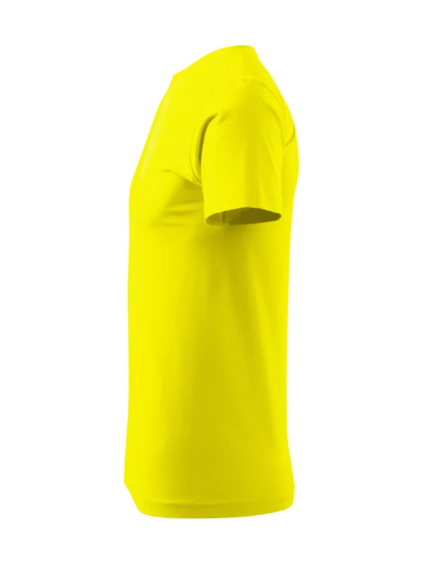 Koszulka bawełniana Basic Malfini cytrynowa