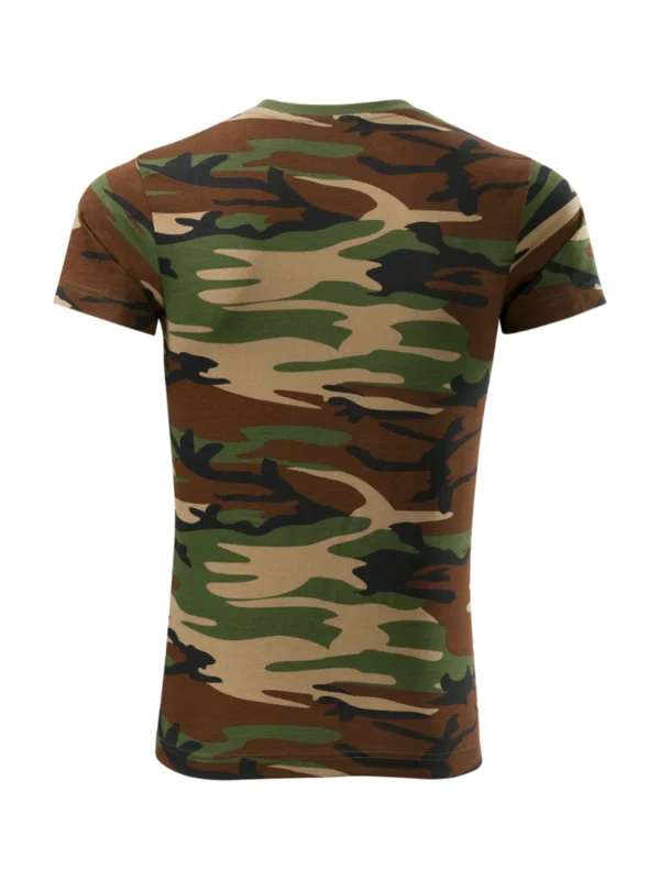 Koszulka bawełniana Camouflage Malfini moro brązowa