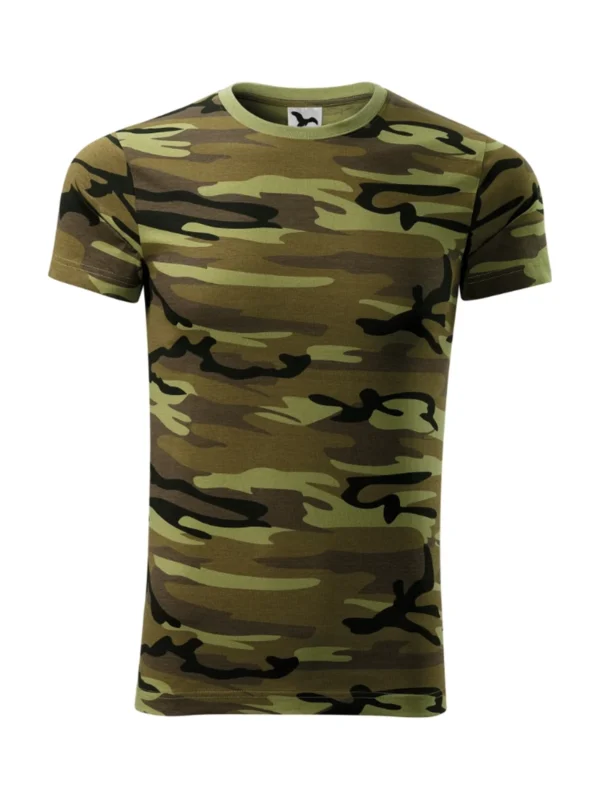 Koszulka bawełniana Camouflage Malfini moro zielona
