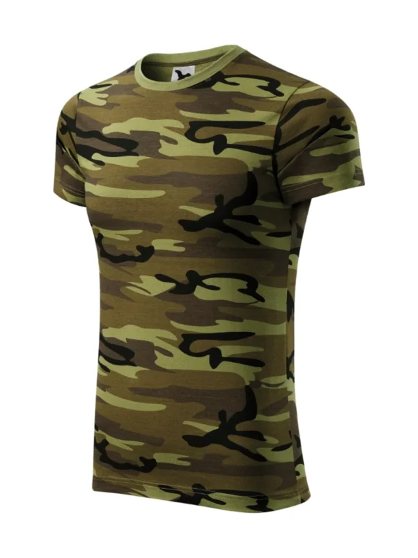 Koszulka bawełniana Camouflage Malfini moro zielona