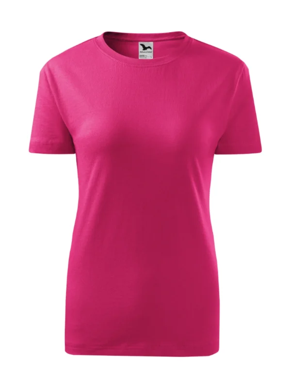Koszulka bawełniana damska Malfini Classic New purpurowa czerwień