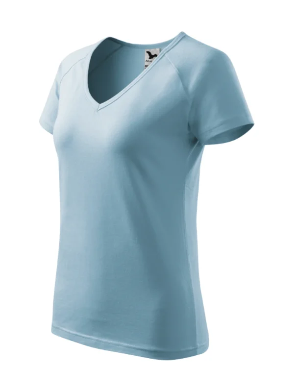 Koszulka bawełniana damska slim-fit Dream Malfini błękitna