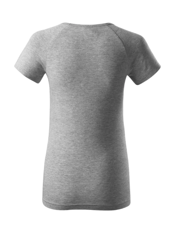 Koszulka bawełniana damska slim-fit Dream Malfini ciemnoszara melanż