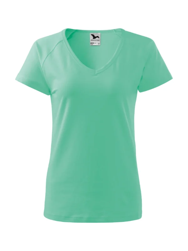 Koszulka bawełniana damska slim-fit Dream Malfini miętowa