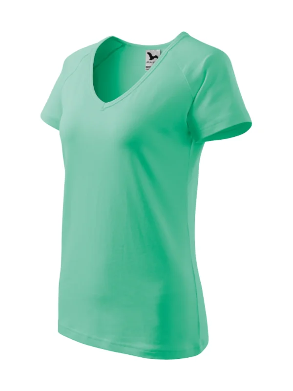 Koszulka bawełniana damska slim-fit Dream Malfini miętowa