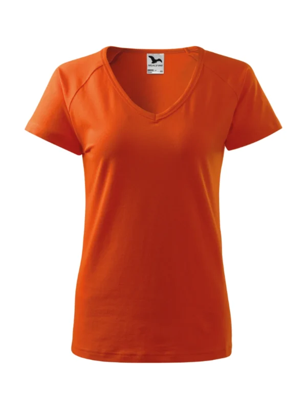 Koszulka bawełniana damska slim-fit Dream Malfini pomarańczowa