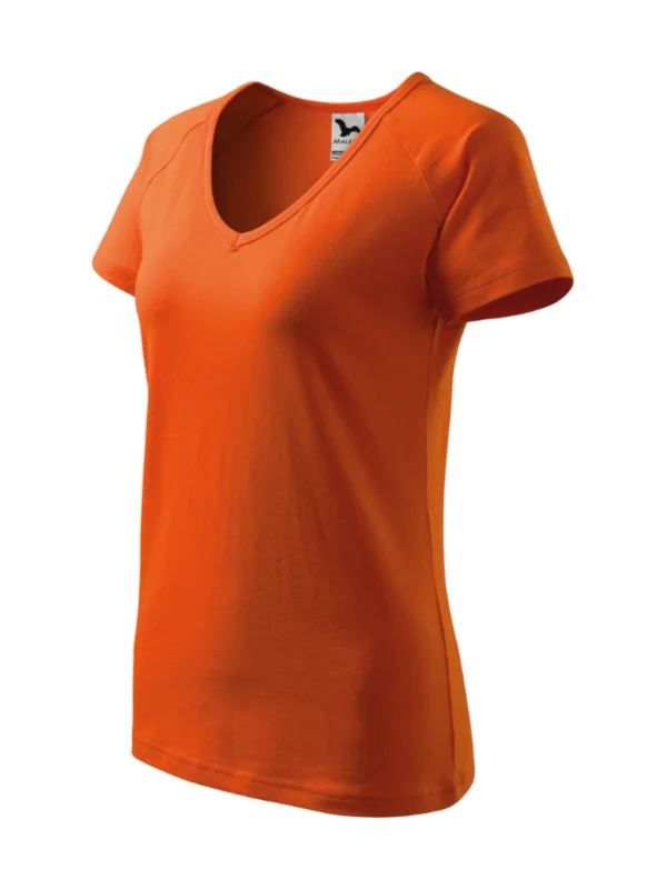 Koszulka bawełniana damska slim-fit Dream Malfini pomarańczowa