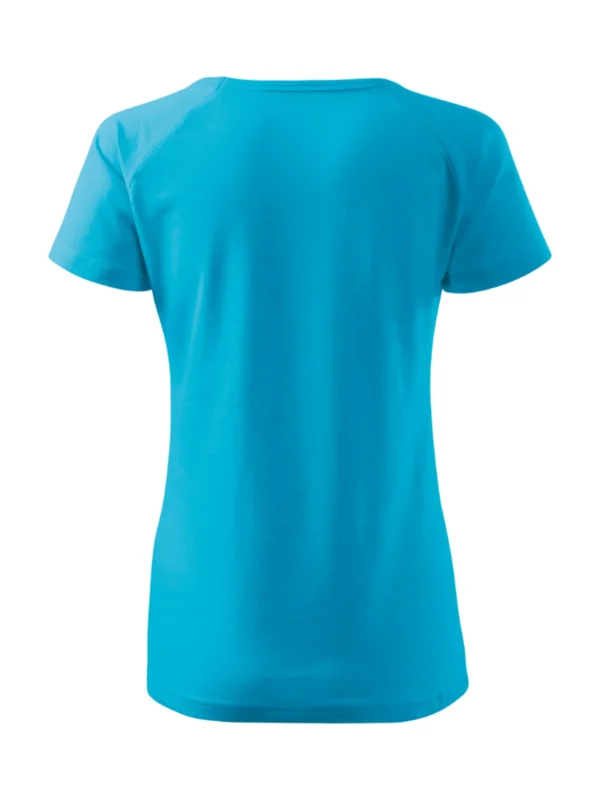 Koszulka bawełniana damska slim-fit Dream Malfini turkusowa