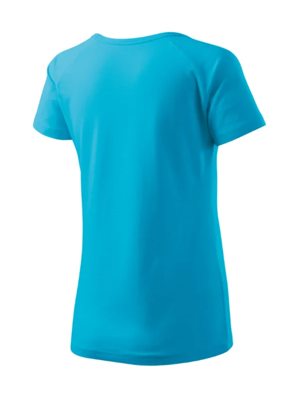 Koszulka bawełniana damska slim-fit Dream Malfini turkusowa