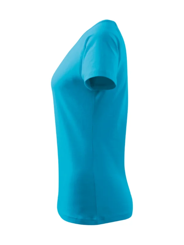 Koszulka bawełniana damska slim-fit Dream Malfini turkusowa