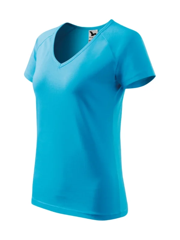 Koszulka bawełniana damska slim-fit Dream Malfini turkusowa