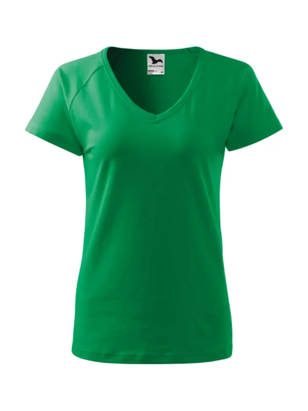 Koszulka bawełniana damska slim-fit Dream Malfini zielona