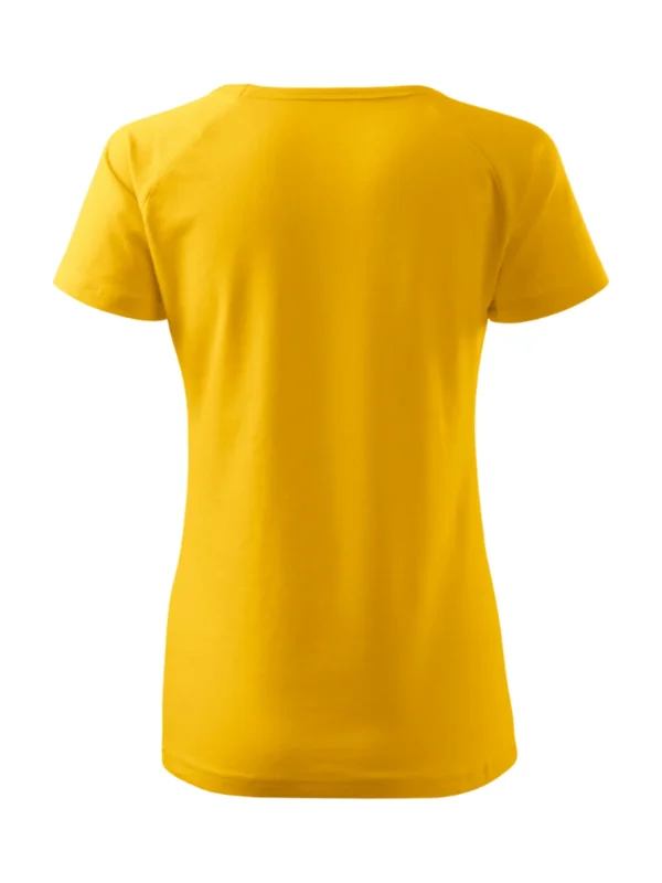 Koszulka bawełniana damska slim-fit Dream Malfini zółta