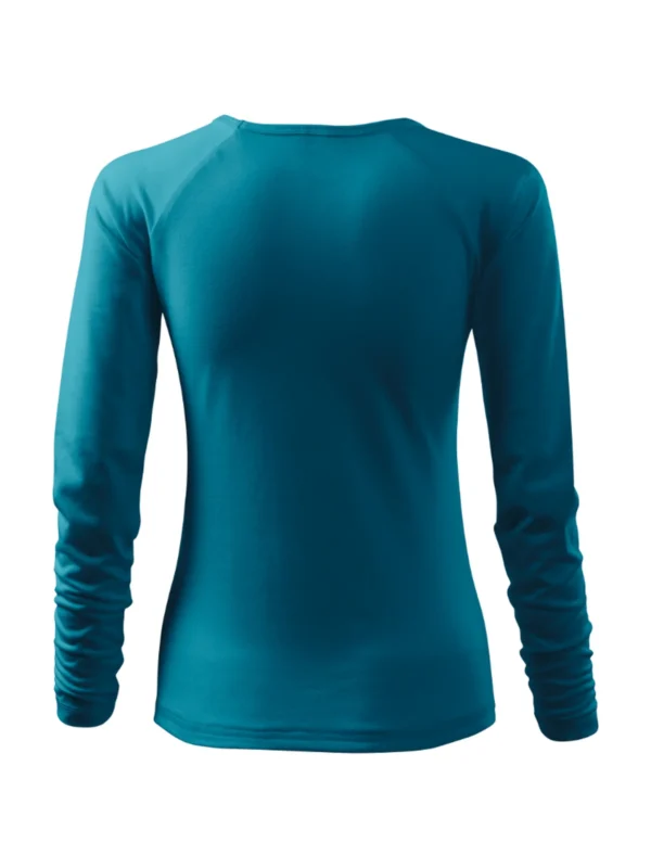 Koszulka bawełniana damska slim-fit Elegance Malfini ciemnoturkusowa