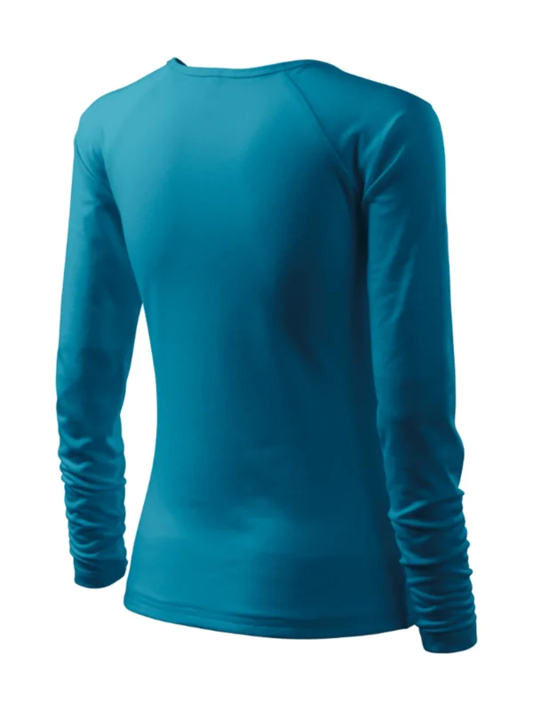 Koszulka bawełniana damska slim-fit Elegance Malfini ciemnoturkusowa
