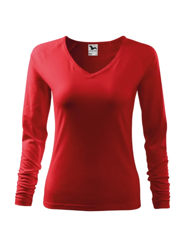 Koszulka bawełniana damska slim-fit Elegance Malfini czerwona