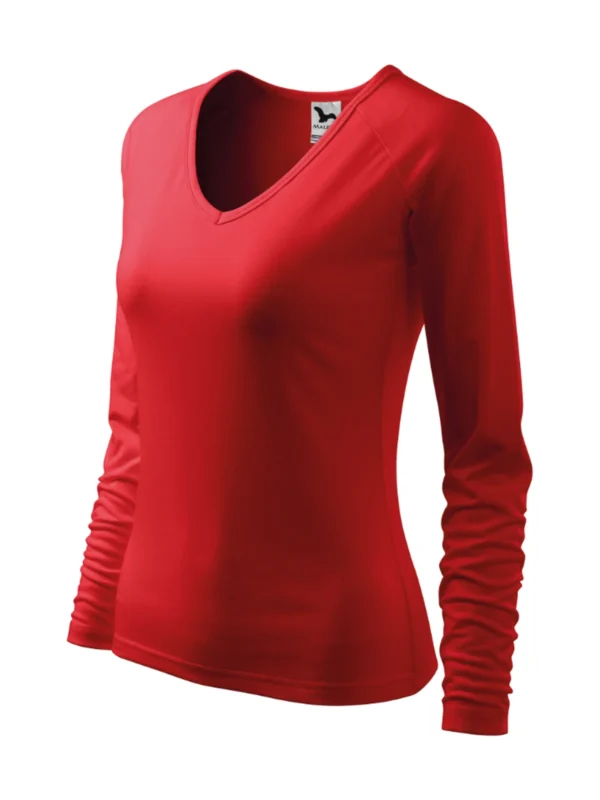 Koszulka bawełniana damska slim-fit Elegance Malfini czerwona