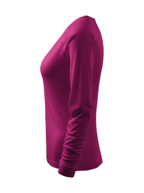 Koszulka bawełniana damska slim-fit Elegance Malfini fuksja