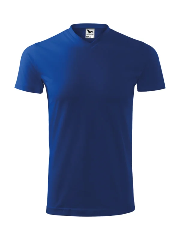 Koszulka bawełniana Heavy V-neck Malfini chabrowa