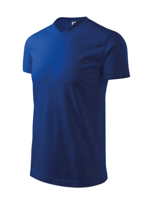 Koszulka bawełniana Heavy V-neck Malfini chabrowa