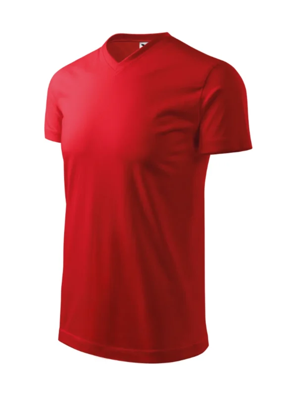 Koszulka bawełniana Heavy V-neck Malfini czerwona