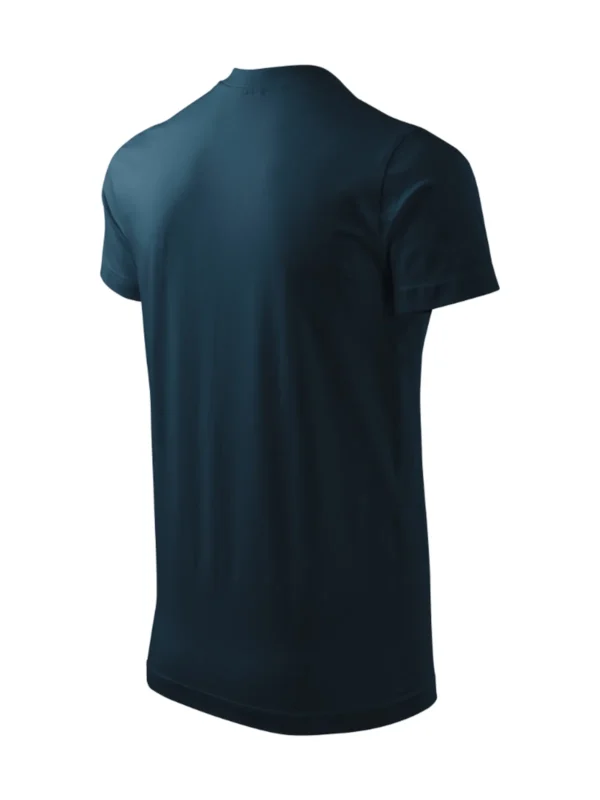 Koszulka bawełniana Heavy V-neck Malfini granatowa