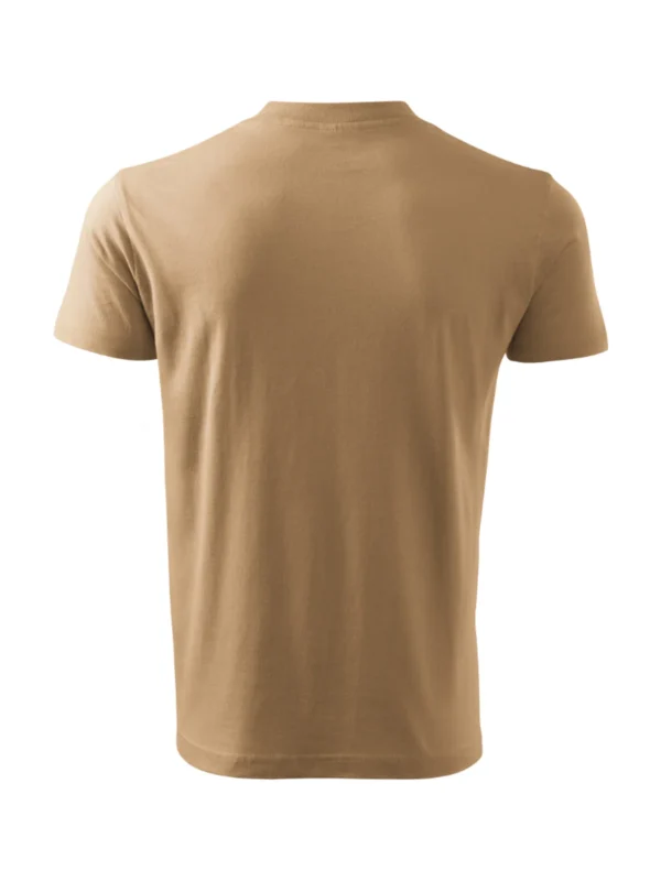 Koszulka bawełniana V-neck Classic Malfini beżowa piaskowa