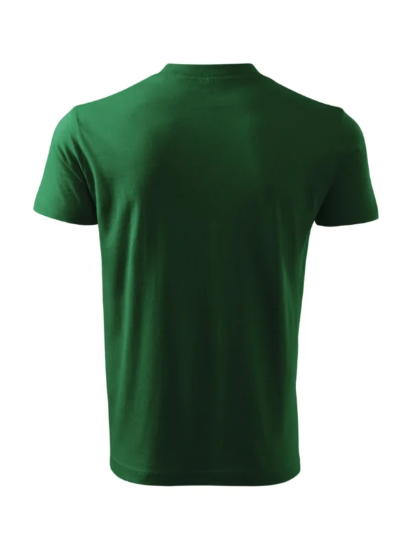 Koszulka bawełniana V-neck Classic Malfini butelkowa zieleń