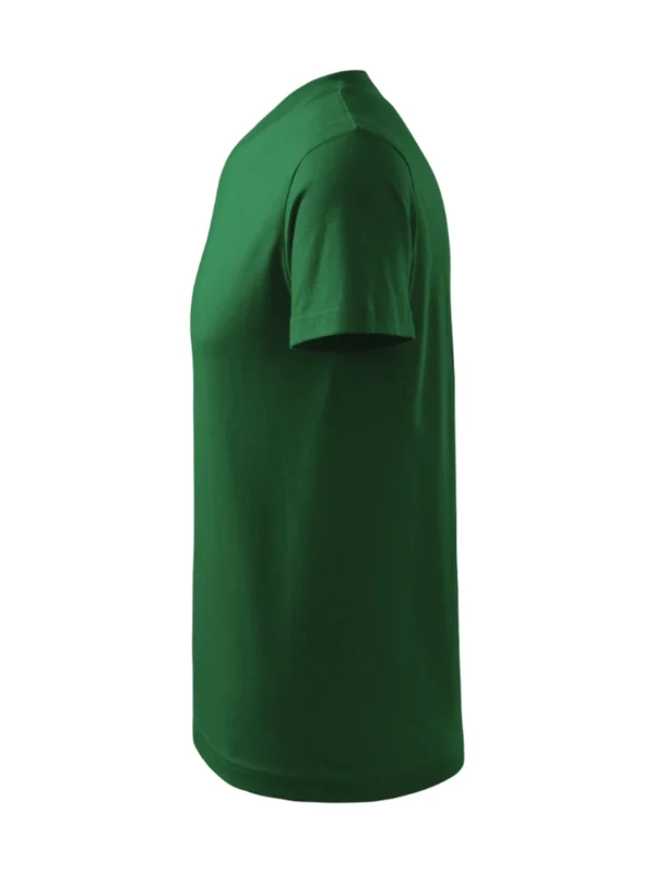 Koszulka bawełniana V-neck Classic Malfini butelkowa zieleń