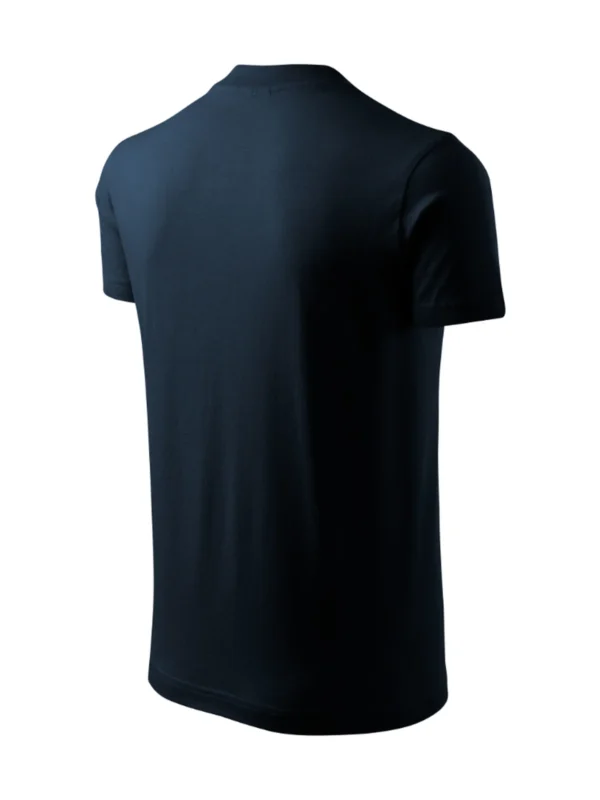 Koszulka bawełniana V-neck Classic Malfini granatowa