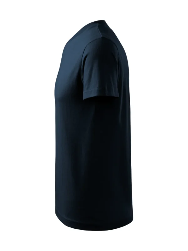Koszulka bawełniana V-neck Classic Malfini granatowa