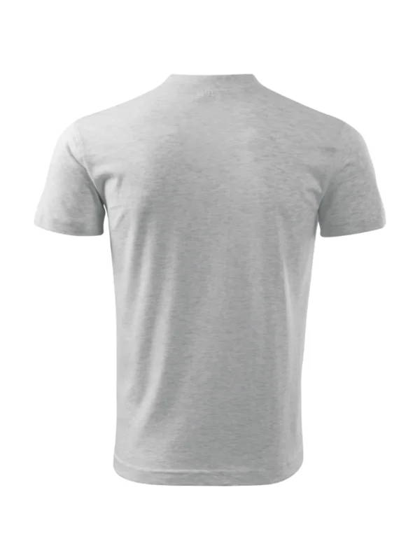 Koszulka bawełniana V-neck Classic Malfini jasnoszara melanż