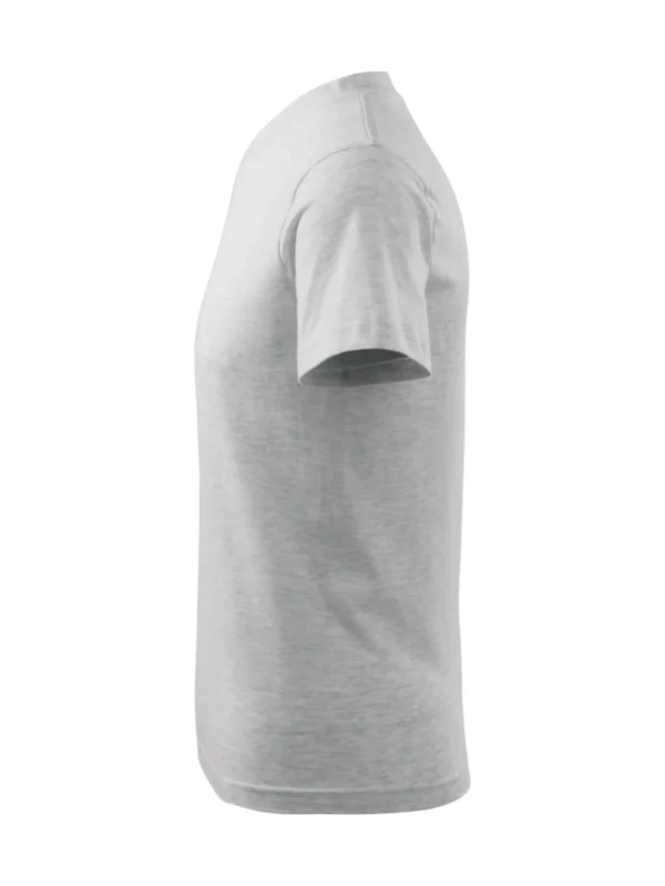 Koszulka bawełniana V-neck Classic Malfini jasnoszara melanż