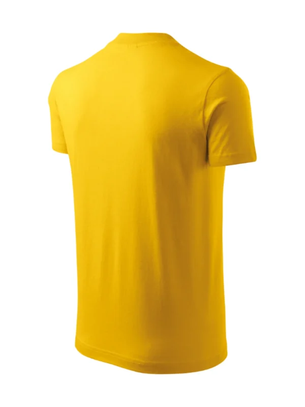 Koszulka bawełniana V-neck Classic Malfini zółta