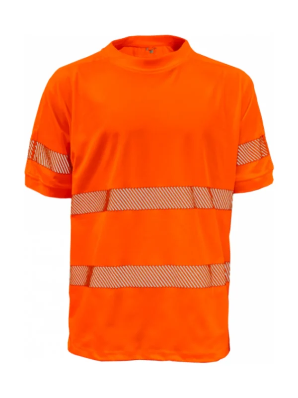 Koszulka ostrzegawcza BoSafety VIVID Hi-vis -C2 wysoka widoczność pomarańczowa