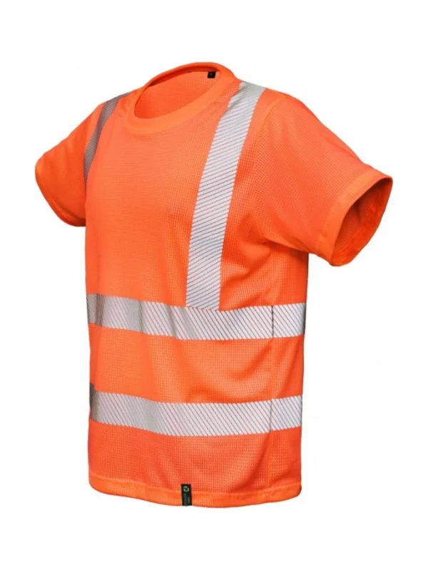 Koszulka robocza odblaskowa BoSafety AEROMESH Hi-vis Klasa 2 tkanina siateczkowa pomarańczowa