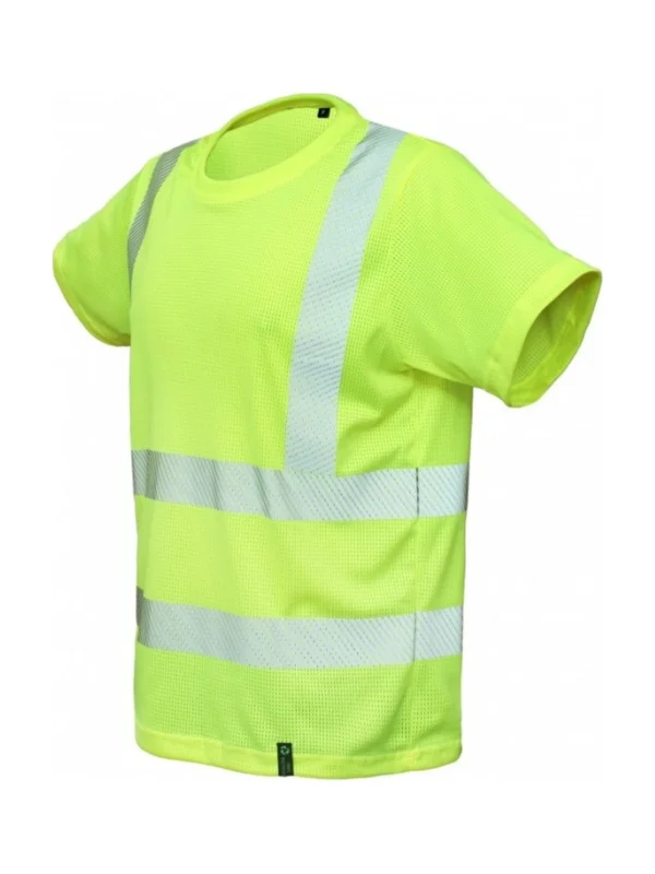 Koszulka robocza odblaskowa BoSafety AEROMESH Hi-vis Klasa 2 tkanina siateczkowa zółta