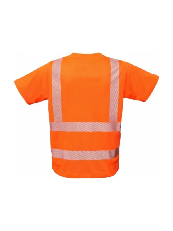 Koszulka robocza odblaskowa BoSafety AEROMESH Hi-vis Klasa 2 tkanina siateczkowa pomarańczowa