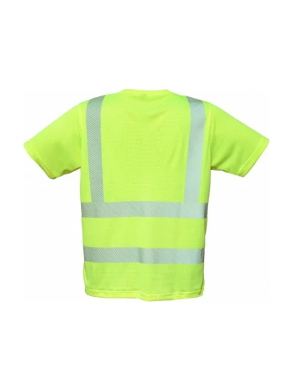Koszulka robocza odblaskowa BoSafety AEROMESH Hi-vis Klasa 2 tkanina siateczkowa zółta