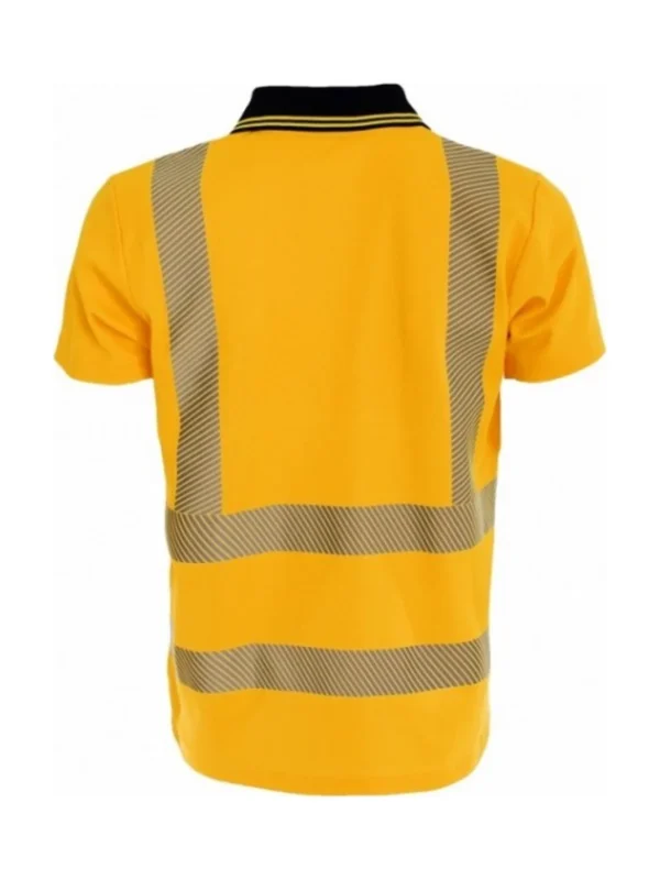 Koszulka robocza polo BoSafety Hi-vis Klasa 2 elementy odblaskowe pomarańczowa