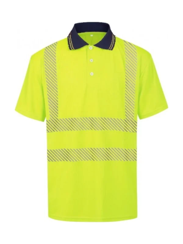 Koszulka robocza polo BoSafety Hi-vis Klasa 2 elementy odblaskowe zółta