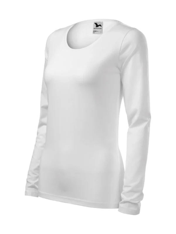 Koszulka slim-fit bawełniana damska Slim Malfini biała