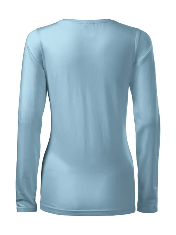 Koszulka slim-fit bawełniana damska Slim Malfini błękitna