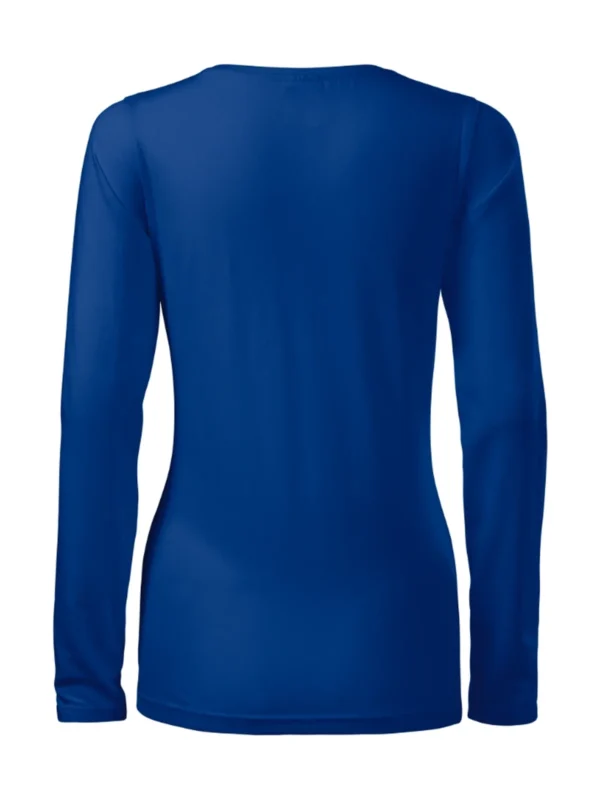 Koszulka slim-fit bawełniana damska Slim Malfini chabrowa