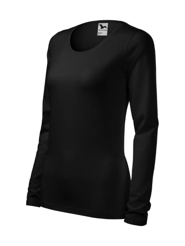 Koszulka slim-fit bawełniana damska Slim Malfini czarna