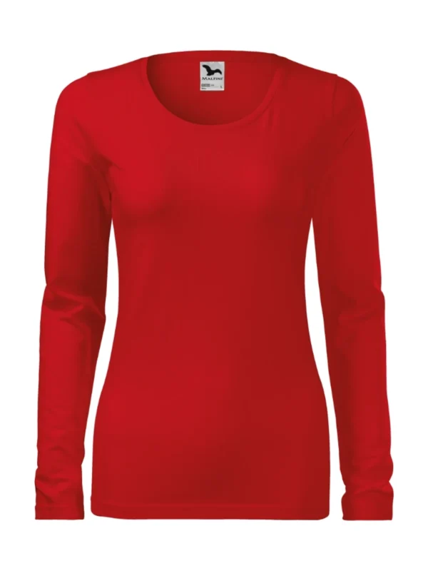 Koszulka slim-fit bawełniana damska Slim Malfini czerwona